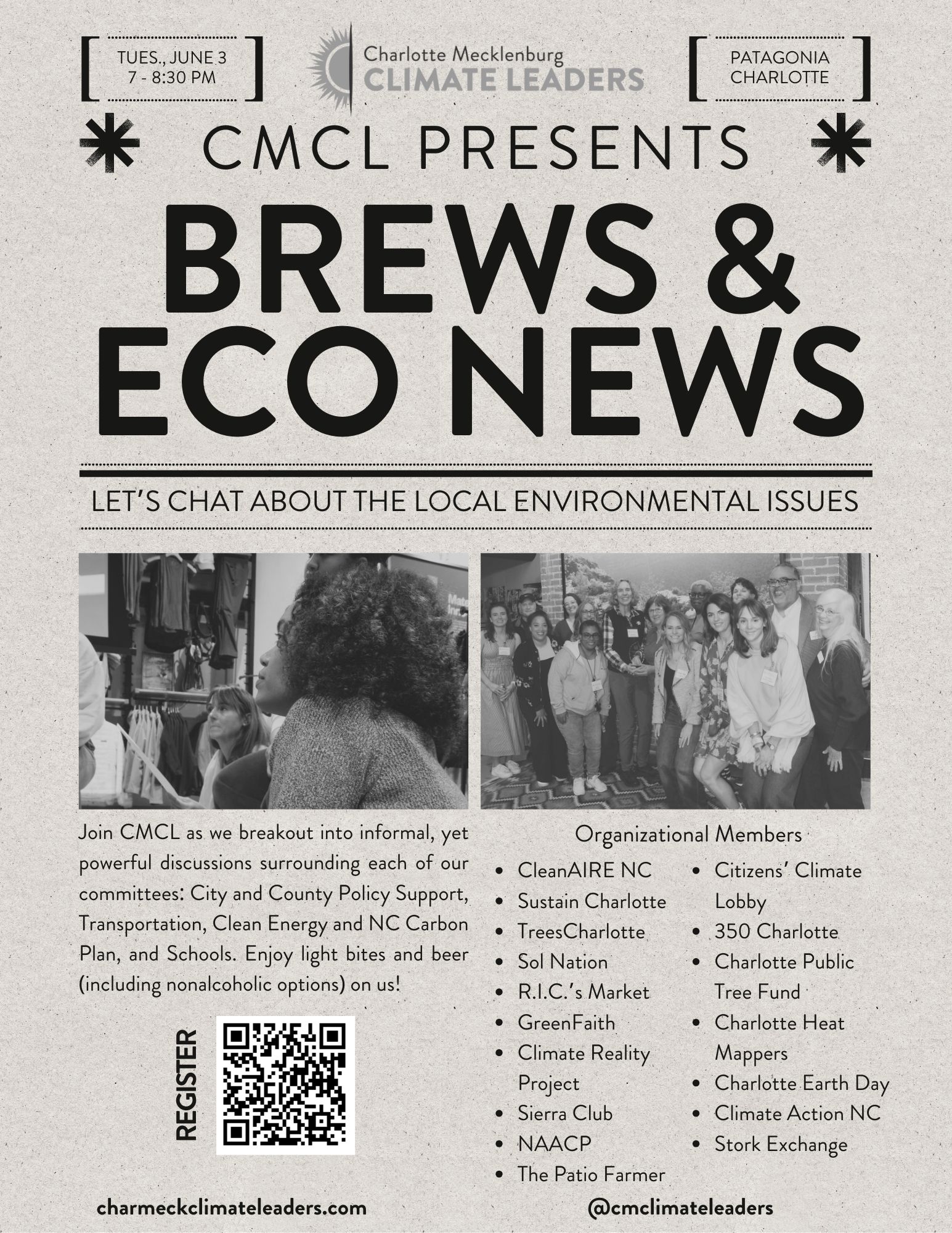 Join us for “Brews & EcoNews!